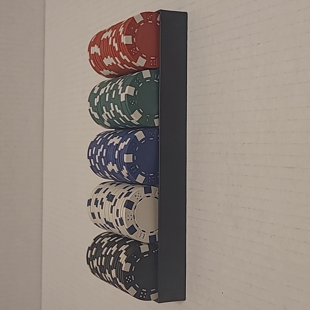 100 Poker Chips with Tray